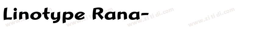 Linotype Rana字体转换